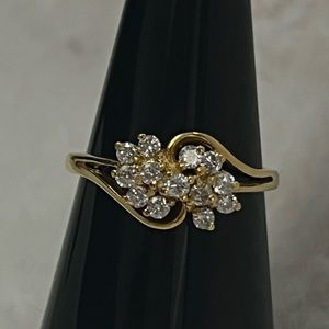 14k Yellow Gold Diamond Ring